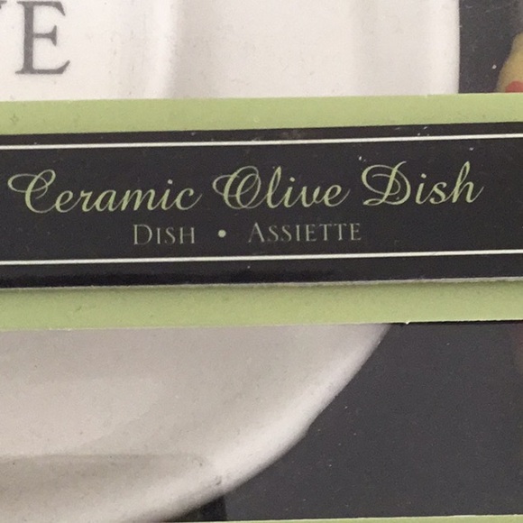 Ceramic Olive Dish with Spread Knife. Hostess, Kitchen. - Picture 3 of 6